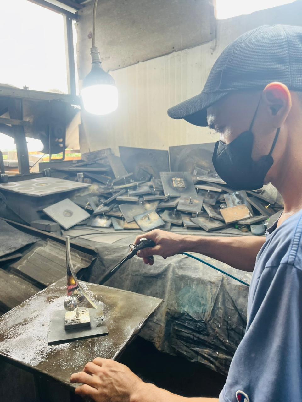 Pembersihan Torching Finishing